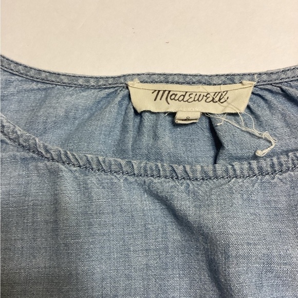 Madewell Size Small Convertible Cold Shoulder  Top - Picture 8 of 10